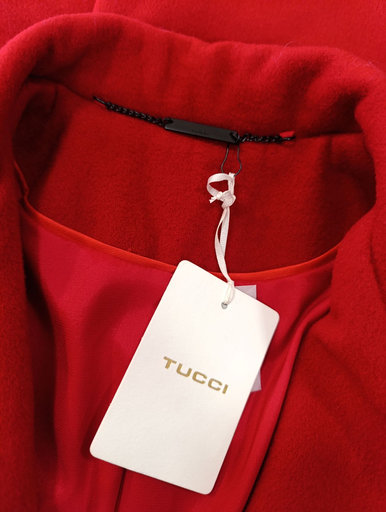 TAPADO LANA ROJO - TUCCI (NUEVO CON ETIQUETA), imagen 5 de 6